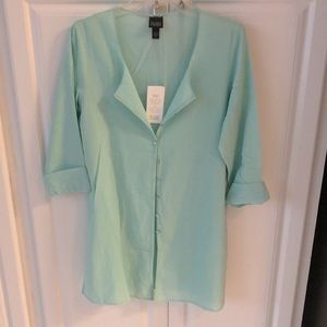 Eileen Fisher 3/4 Sleeve Long Blouse